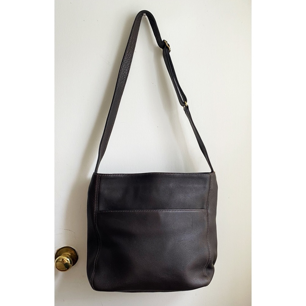 Vintage Coach Bag - Chocolate Brown Leather